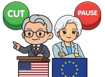 Fed Cuts as ECB Pauses