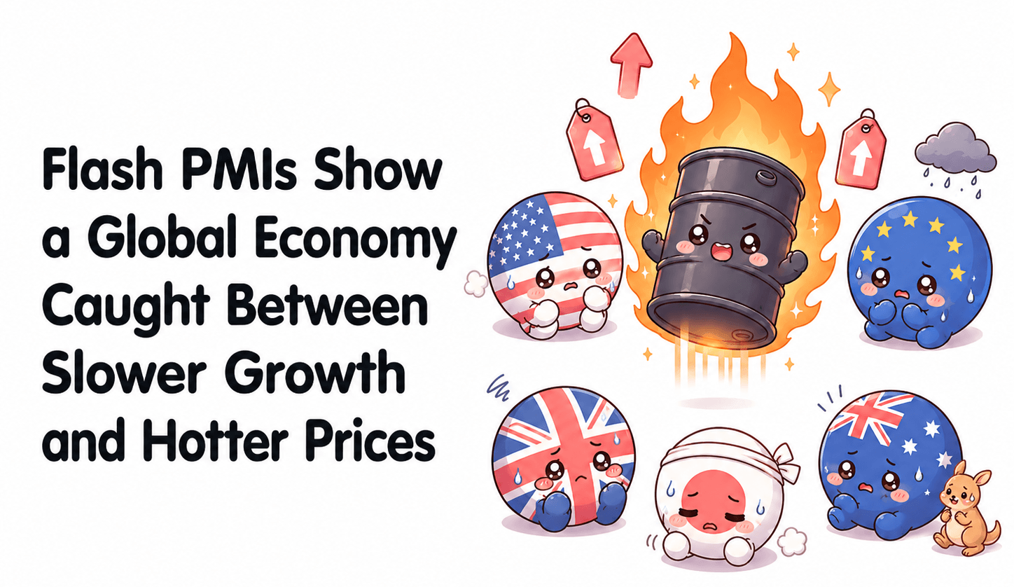 Flash PMIs Show a Global Economy Caught Between Slower Growth and Hotter Prices