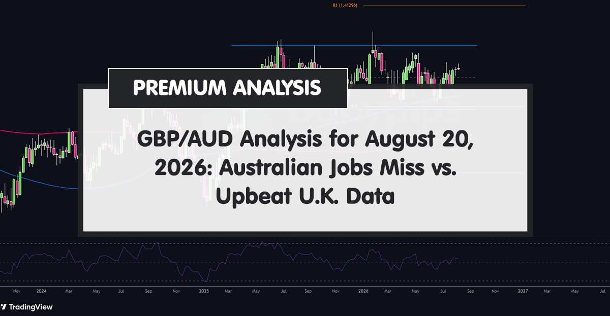 GBP/AUD Analysis for August 20, 2026: Australian Jobs Miss vs. Upbeat U.K. Data