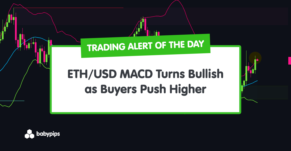TA Alert of the Day: ETH/USD’s MACD Turns Bullish as Buyers Push Higher